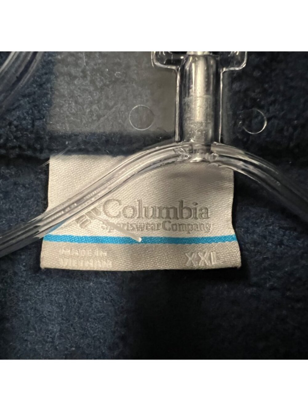 Columbia Womens Fleece Jacket Zip Up Blue Size XXL Pockets - Picture 8 of 9